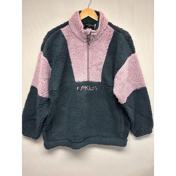 Oakley Jackets & Blazers - Oakley Jacket TNP Ember Half Zip Fleece Women Toadstool Black Performance XL NWT